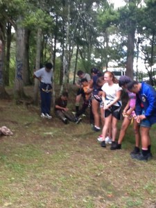 A few nerves before our first abseil experience